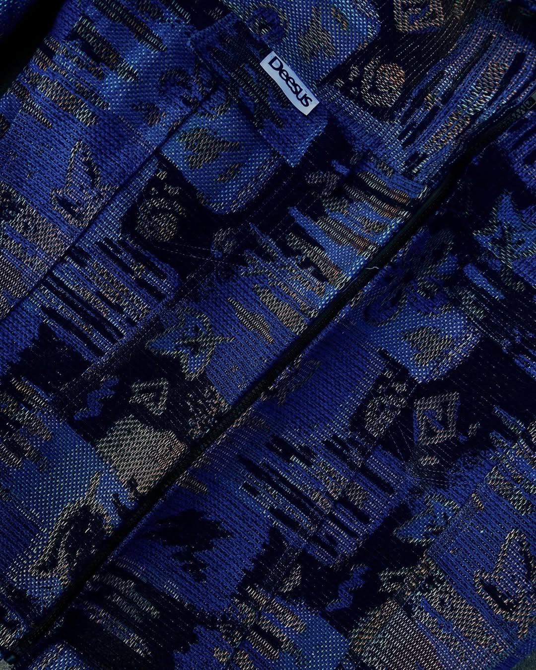Deesus blue jacket customised