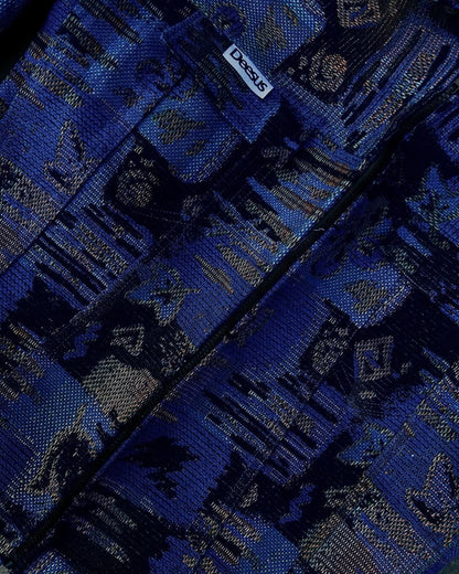 Deesus blue jacket customised