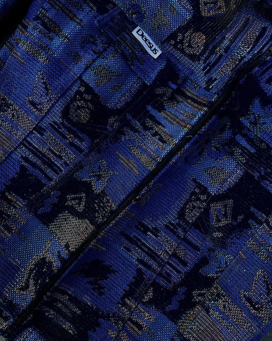 Deesus blue jacket customised