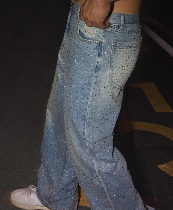 Baggy jeans x diamonds