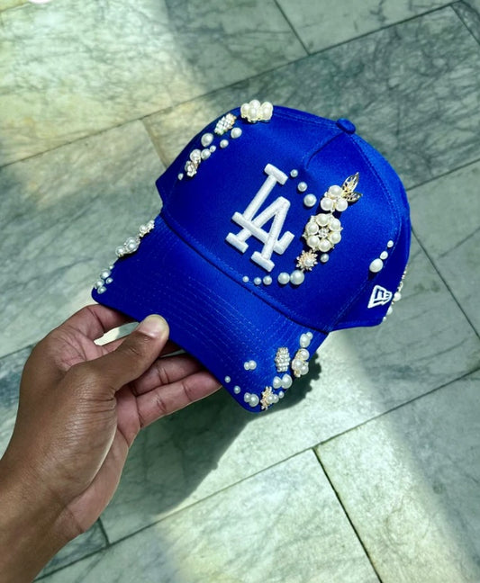 Blue LA Pearl & Diamond Clustered