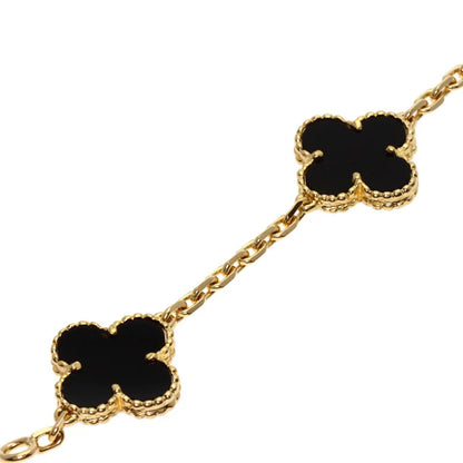 MIDNIGHT CLOVER STAINLESS STELL BRACELET
