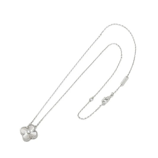 SILVER CLOVER STAINLESS STEEL NECKLESS