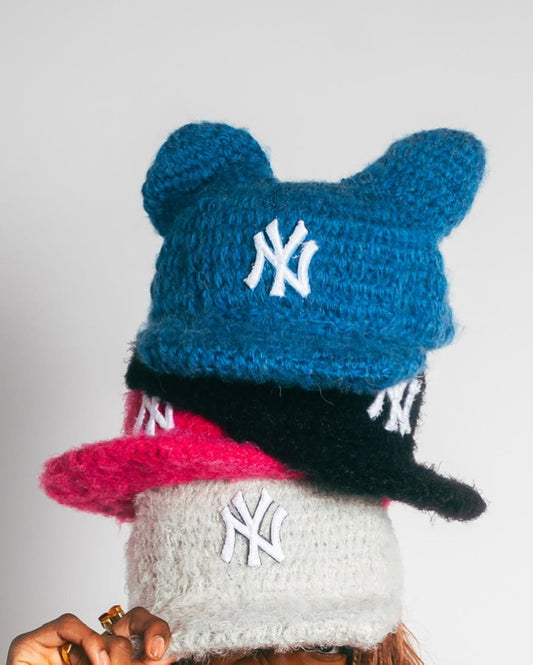 Crotchet fitted cap