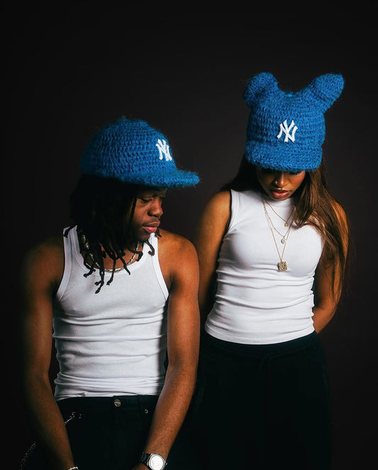 Crotchet fitted cap