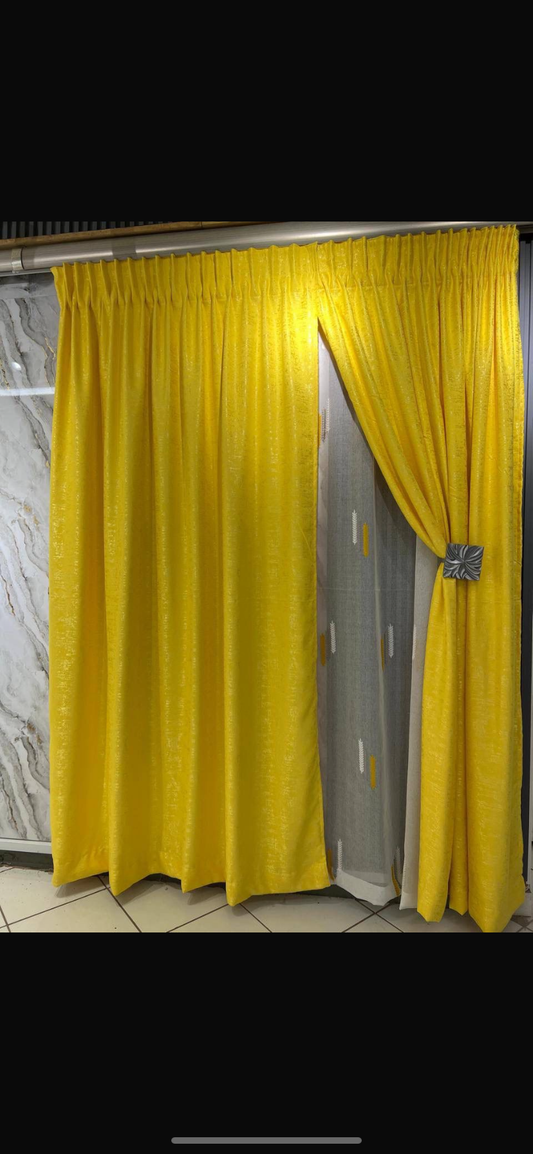 4m Curtains without lace