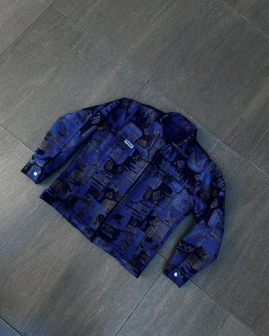 Deesus blue jacket customised