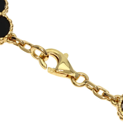 MIDNIGHT CLOVER STAINLESS STELL BRACELET
