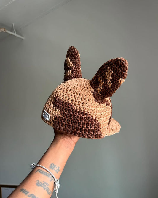 Crochet fitted cap