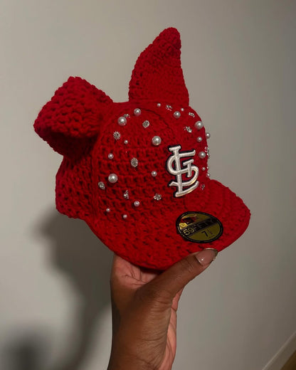 Crochet fitted cap