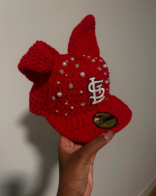Crochet fitted cap
