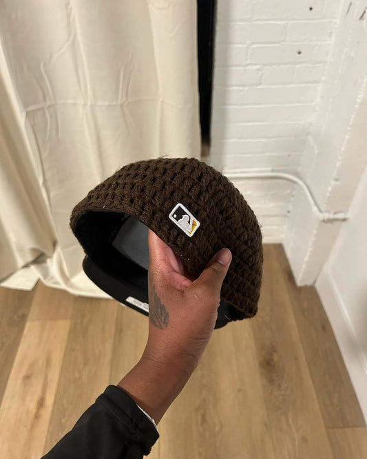 Crochet fitted cap