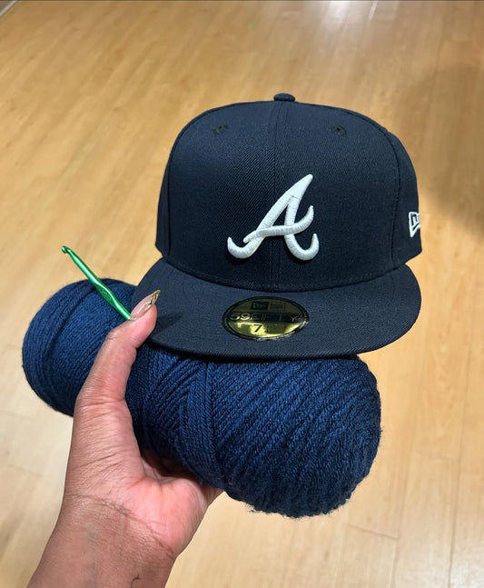 Crochet fitted cap