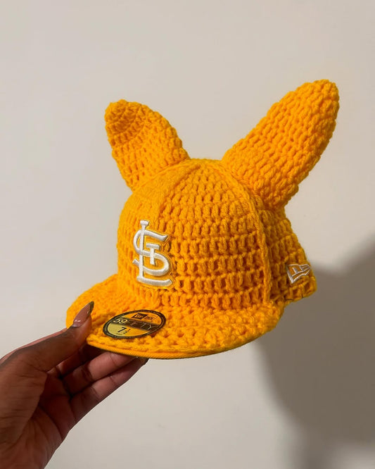 Crochet fitted cap