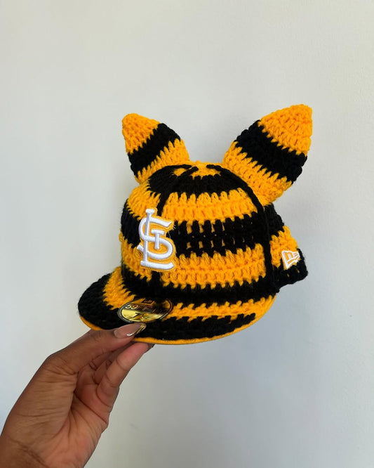 Crochet fitted cap