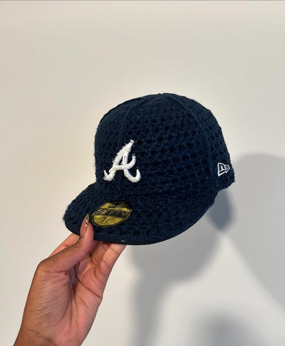 Crochet fitted cap